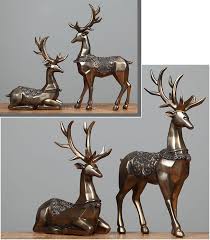 楽天市場 オブジェ 置物 おしゃれ インテリア 鹿 シカ 芸術品 部屋飾り ロビー 玄関 高級感 卓上 muchu ムチュショップ インテリア おしゃれ オブジェ 置物