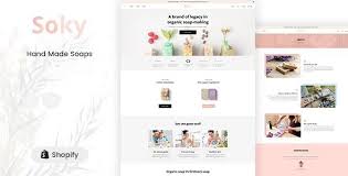 Soky Handmade Soap Organic Shopify Theme Shopify Theme Unique Web Design Handmade Soap