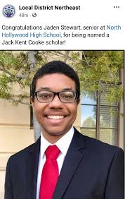 Senior named a Jack Kent Cooke Scholar — Highly Gifted Magnet North  Hollywood