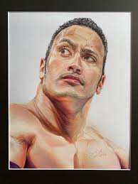 Wwe john cena drawing easy how to draw video tutorial step by step. I Finally Finished My Colored Pencil Drawing Of The Rock Today Wwe