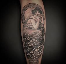 7377 beverly blvd, los angeles (ca), 90036, united states. Alphonse Mucha Tattoo By Christina Ramos At Memoir Tattoo Christina Ramos Tattoos Christinaramostattoo Com Pinterest