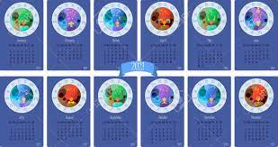 Learn what all the 12 zodiac signs mean and how it affects your life. Calendar For 2021 With Cute Zodiac Sign By Horoscope Twelve Royalty Free Cliparts Vectors And Stock Illustration Image 152677832