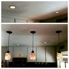 It ultimately depends on how much lighting you need, and remember to position the lights above task areas, such as reading spots or work surfaces. Diy 3 Pendant Lights Kitchen Install Remove Recessed Lights Install Junction Boxes In At Kitchen Pendant Lighting Kitchen Installation Diy Home Improvement