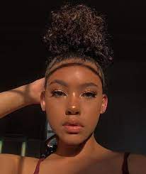 Pin By Just Natural On Makeup Curly Hair Styles Glamour Makeup Baddie Hairstyles