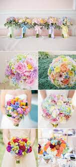 Spiky anthuriums are having a moment right now, and they're a natural fit for summer wedding bouquets. Pastel Rainbow Romance 23 Colorful Rainbow Bouquets We Love Praise Wedding