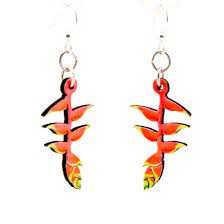 Hanging Heliconia Flower Earrings Best Flower Wallpaper
