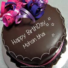 Happy Birthday Chocolate Cake For Mohsin Bhai Happy Birthday Cake Images Happy Birthday Chocolate Cake Happy Birthday Wishes Cake