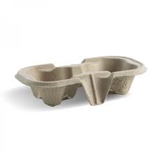 Stay tray reusable drinks tray. Biopak Compostable Cup Carry Trays