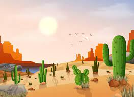 En este video vamos a ver los nombres de mis cactus y suculentas, les comparto cómo hago éstas etiquetas para identificar mis plantas y. Paisaje Desertico Con Cactus En El Fondo Del Sol Vector Premium