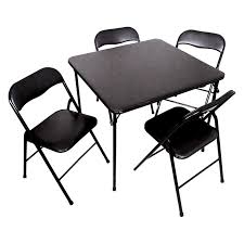 Pdg 5 Piece Folding Card Table Set Folding Chair Card Table And Chairs Table And Chair Sets