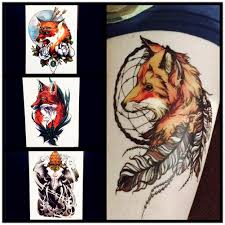 Grey ink simple ganesha tattoo on right back shoulder. 3d Waterproof Temporary Tattoo Elephant Ganesha Fake Flash Tattoo Stickers Men 21x15cm Women Henna Body Art Fox Tatoo Arm Tattoo Goo Tattoo Racktattoo Sticker Body Aliexpress