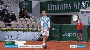 Pour les articles homonymes, voir gaston. Roland Garros Hugo Gaston Et Fiona Ferro Les Deux Revelations Du Tennis Francais