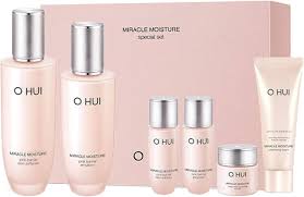 O HUI Miracle Moisture Set | Korean Skin Care Set, 2 Full Size + 4 Travel  Essentials | Helps Strengthen Skin Barrier, Glowing Skin, Glass Skin | ...