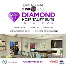 funk fest birmingham diamond hospitality suite upgrade