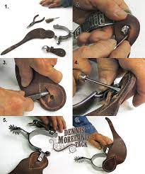 Notice the teardrop shaped button cover which will help prevent spur buttons catching and. How To Attach Spur Straps With Button Covers To Your Spurs Quarter Horse News