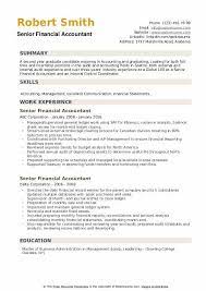 The following senior financial analyst resume samples and examples will help you write a resume that best highlights your experience and qualifications. Senior Financial Accountant Resume Samples Qwikresume