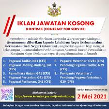 Jawatan kosong 2021 / jawatan kosong swasta 2021. Kelantan State Iklan Jawatan Kosong Kerajaan Negeri Facebook