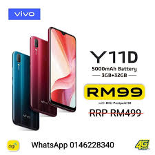 juni 2021 daftar harga handphone hp vivo baru dan bekas/second termurah di indonesia. Vivo Y11d 3gb Ram 32gb Rom Bundle Digi Shopee Malaysia