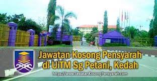 Kampus seri iskandar, bandar baru seri iskandar, 32610, perak 017 650 1730. Jawatan Kosong Pensyarah Uitm Cawangan Kedah Kampus Sungai Petani Jawatan Kosong Pensyarah