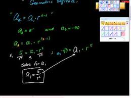 Finding A Missing Term Of A Geometric Sequence Youtube