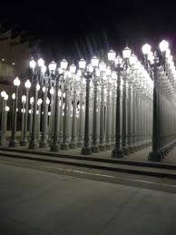 Chris Burden S Urban Light At Lacma Urban Lighting Light Light And Space