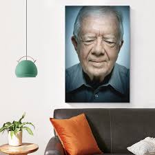 Amazon.com: ZHANGMING President Jimmy Carter Canvas Poster Wall Art Picture  Prints Hanging Photo Gift Idea Decor Home Posters Artworks  12x18inch(30x45cm): Posters & Prints