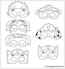 They're great for all ages. Paw Patrol Mask Coloring Pages Cartoons Coloring Pages Coloring Pages For Kids And Adults