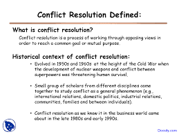 Conflict Resolution Familes Groups Illness Lecture Slides Docsity