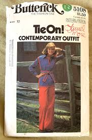 Vintage 1970's Butterick Pattern 5108, Misses' Tunic and Pants, CUT, Size 10
