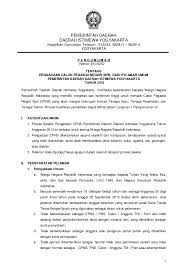 Kepala dinas pariwisata dan kebudayaan. Cpns Yogyakarta 2013