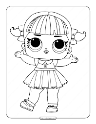 Simply click to download the design that you would like to color.when you are done, we'd love to see your finished work. Printable Lol Surprise Cheer Captain Coloring Pages