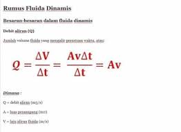 Maybe you would like to learn more about one of these? Fluida Dinamis Persamaan Bernoulli Ciri Dan Contoh Soal