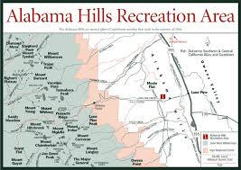 Map Of Eastern Sierras Near Lone Pine California Location Of Alabama Hills Rec Area Https Www Google Com B Lone Pine California Lone Pine California Map
