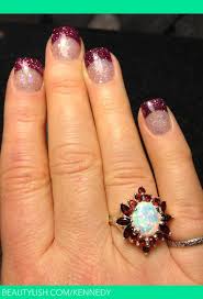 The shape, length and thickness are customizable to the style and design that the wearer really wants. Glitter Acrylic Nails Stephanie M S Kennedy Photo Beautylish