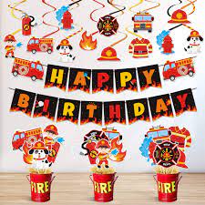 You can even keep a stockpile of wood underneath. Buy Fire Truck Party Decorations Set Happy Birthday Banner Centerpiece Sticks Hanging Swirl Decorations For Fireman Firefighter Fire Engine Rescue Theme Birthday Party Supplies Set Of 52 Online In Turkey B08cmvpgfj