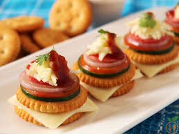 Maybe you would like to learn more about one of these? Monaco Biscuit Canapes How To Make Monaco Biscuit Toppings Recipe Party Snacks Easy Food Easy Snacks