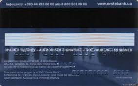 Auf diesem sind mehr daten gespeichert, als auf dem magnetstreifen. Bankkarte Erste Bank Visa Classic Prague Erste Bank Ukraine Col Ua Vi 0396 1