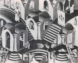 Mc escher was a genius and i love his work, especially his work with paving. Escher Concave Convex 1000 Pieces Pomegranate Puzzle Warehouse