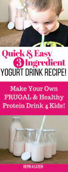 Quick And Easy Drinkable Yogurt Recipe Yogurt Recipes Drinkable Yogurt Yogurt Drinks