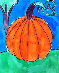 Watercolor Pumpkin Thanksgiving Ideas Pumpkin Art Fall Art Projects Art Projects