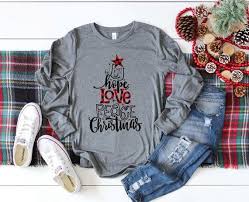 Christmas Long Sleeve Shirt Joy Hope Love Peace Christmas Etsy Christmas Long Sleeve Shirts Christmas Shirts Winter Shirts