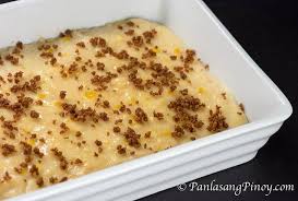 Creamy Mais Maja Blanca Panlasang Pinoy Creamy Maja Blanca Recipe Desserts Pinoy Dessert