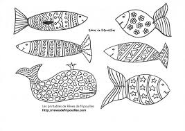 Coloriage adulte deux poissons vagues motifs. Coloriages Poisson D Avril Reves De Fripouilles