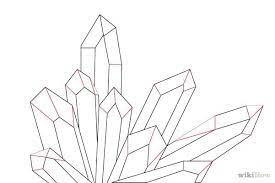 Choose any of 4 images and try to draw it. Cluster Of Crystals Drawing Google Search Crystal Drawing Drawings Art Lessons
