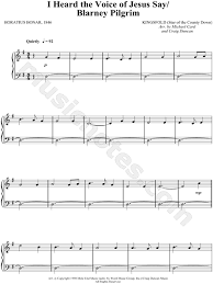 I Heard The Voice Of Jesus Say Michael Card Sheet Music Sheet Music Jesus Quotes Sayings