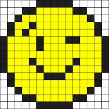 Voir plus d'idées sur le thème dessin pixel, pixel art, dessin petit carreau. Winking Emoji Perler Bead Pattern Bead Sprites Simple Fuse Bead Patterns