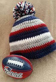 A Great Hat For New England Patriots Fans Go Pat S Hat Etsy In 2021 Crochet Patriots Loom Knit Hat Crochet Knit Hat