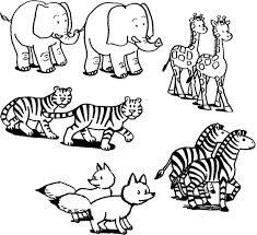 Foto Di Animali Da Colorare Coppie Di Animali Da Stampare E Colorare Animali Selvatici Animali Immagini