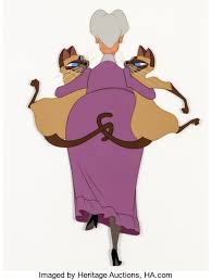 Animation Art Limited Edition Cel Lady And The Tramp Aunt Sarah Si And Am Limited Editioncel 167 275 Walt Disn Lady And The Tramp Disney Cats Disney Ladies