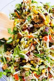 Black Bean Taco Salad With Lime Vinaigrette Chopped Southwestern Salad Recipe Southwestern Salad Southwest Salad Recipe Chopped Salad Recipes